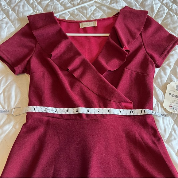 Altar’d state size Xs maroon dress- NWT - Picture 3 of 5